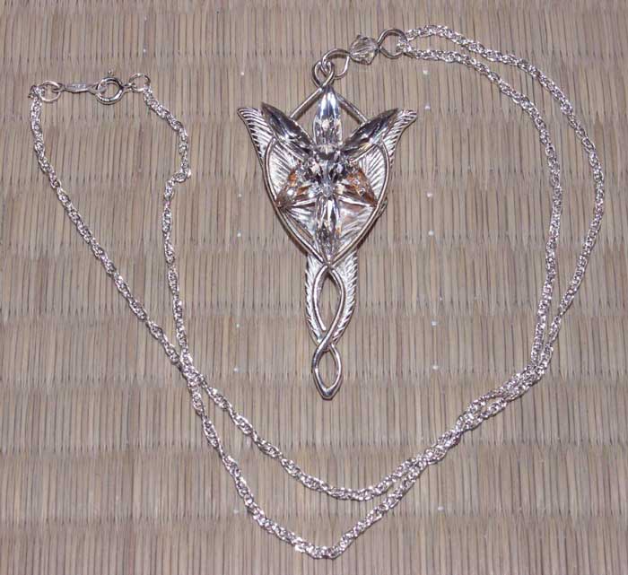 LOTR Arwen's Evenstar Pendant Silver
