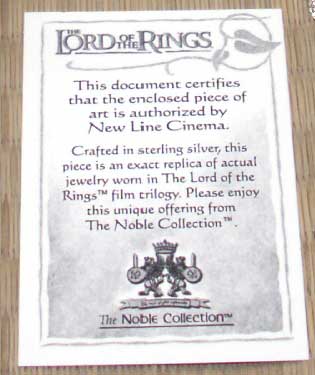 LOTR Arwen's Evenstar Pendant Silver