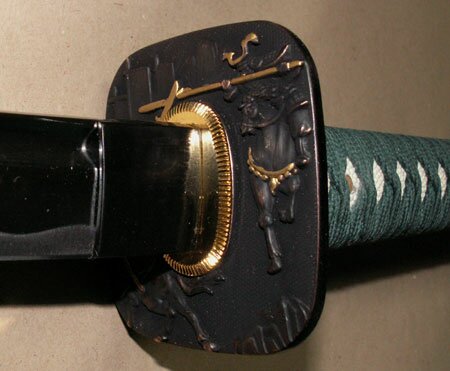 Samurai Katana - Samurai Tsuba Green