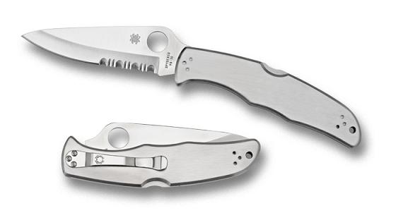 Spyderco Endura 4 Stainless Steel Plain Edge Folding Knife