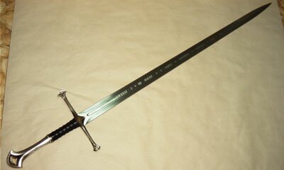 LOTR Anduril The Sword of King Elessar
