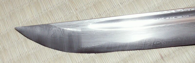 Katana Ten Ryu Damascus Sword Dragon Tsuba