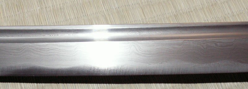Katana Ten Ryu Damascus Sword Dragon Tsuba