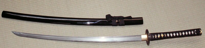 Katana Ten Ryu Damascus Sword Dragon Tsuba