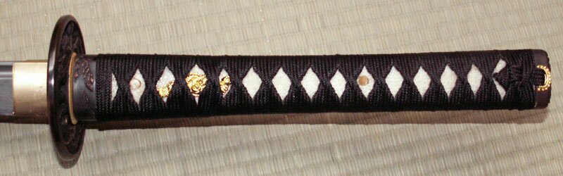 Katana Ten Ryu Damascus Sword Dragon Tsuba