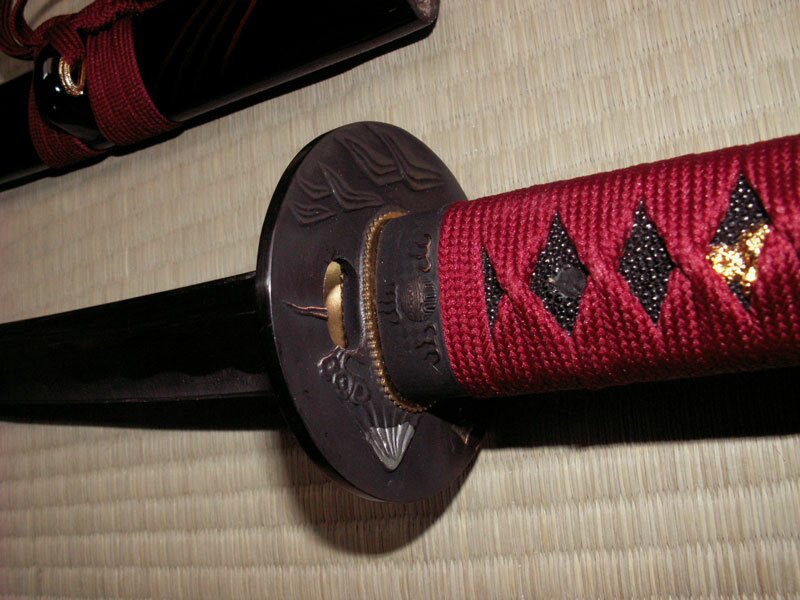 Ten Ryu Handmade Burgundy Katana