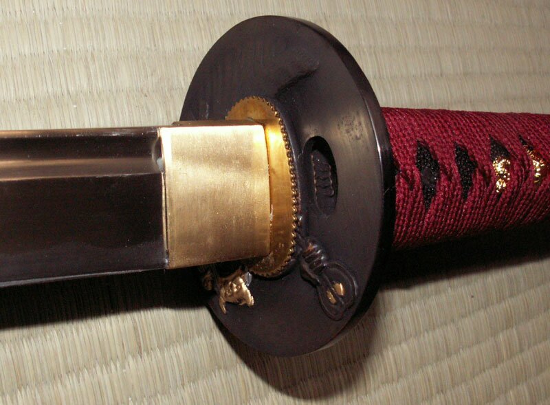 Ten Ryu Handmade Burgundy Katana