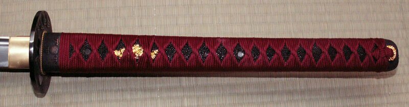 Ten Ryu Handmade Burgundy Katana