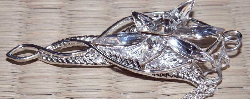 LOTR Arwen's Evenstar Pendant Silver Plated