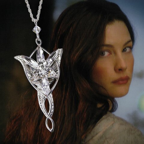 LOTR Arwen's Evenstar Pendant Silver Plated