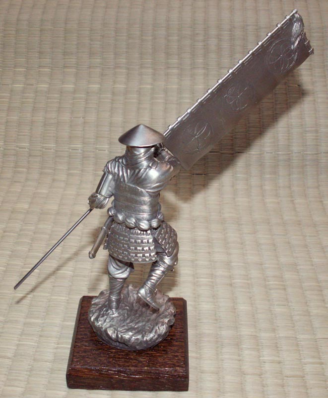 Samurai with Sashimono - Les Etains Du Graal
