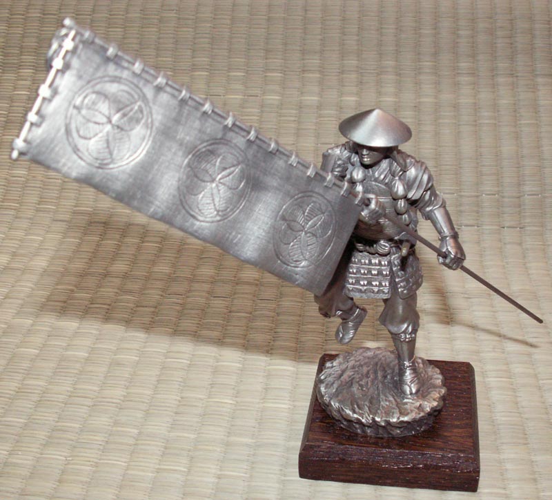 Samurai with Sashimono - Les Etains Du Graal