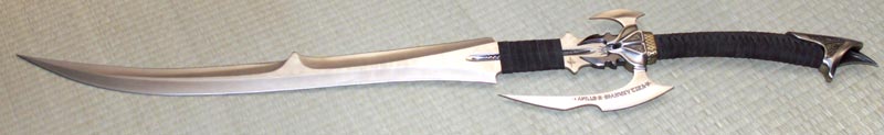 Kit Rae Avoloch Mithrodin Sword Autographed