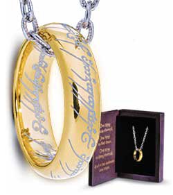 Lord of the Rings Ring with Chain The One Ring (Sterling Silver)