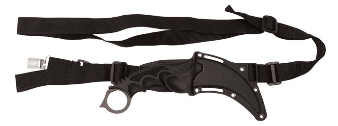United Honshu Kerambit Silver with Shoulder Harness Sheath
