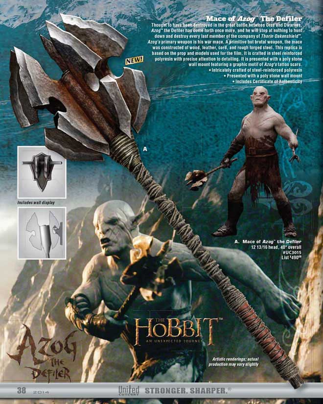Hobbit - Mace of Azog The Defiler