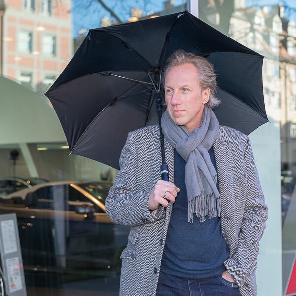 Security Umbrella men City-Safe knob handle