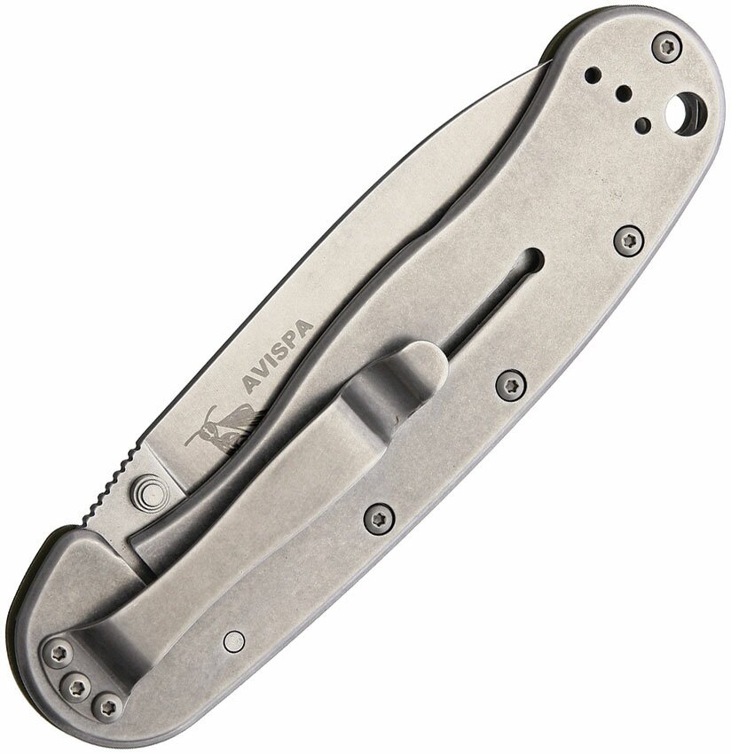 ESEE Avispa D2 OD Green Handle Satin Folding Knife