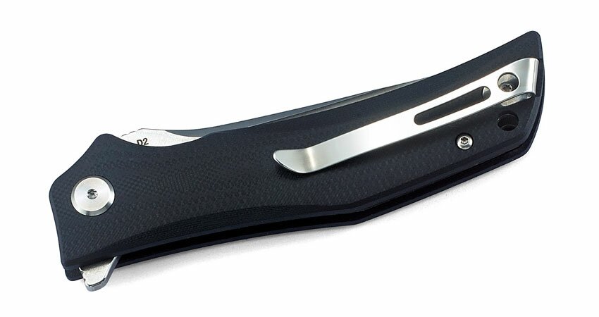 Bestech Knives Scimitar Liner Lock Knife Black G-10
