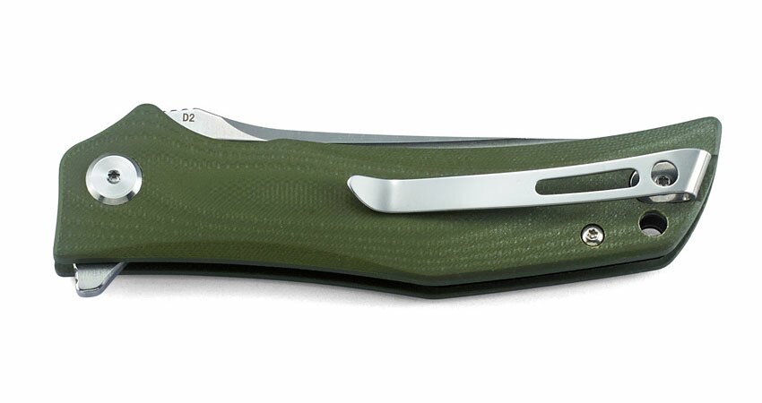 Bestech Knives Scimitar Liner Lock Knife Green G-10