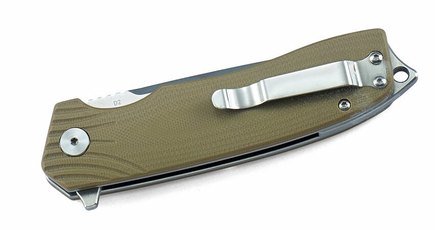 Bestech Knives Lion Liner Lock Knife Beige G-10