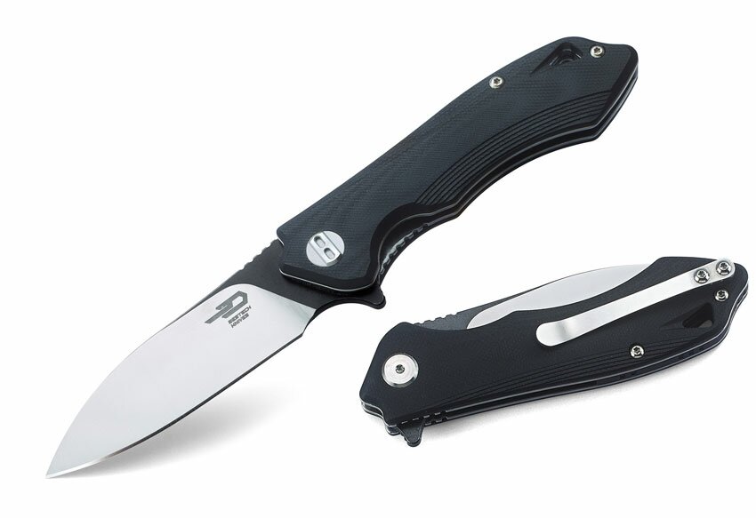 Bestech Knives Beluga Liner Lock Knife Black G-10