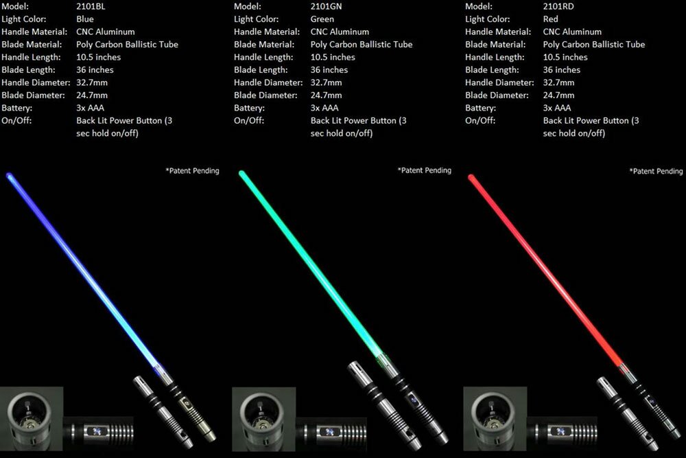 Blue Lightsaber No Sound Version 2101BL shop SWORDS24.EU