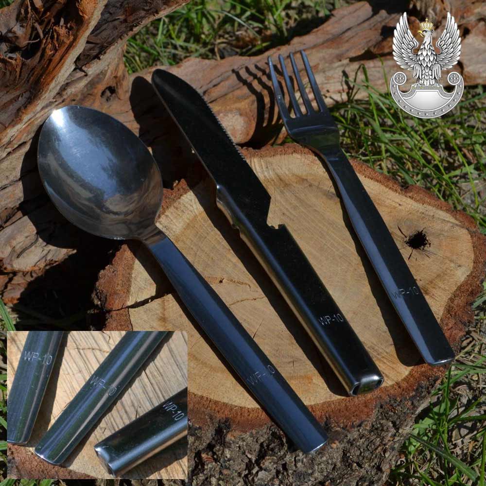 A three-part Utensil Kit of the Polish Army