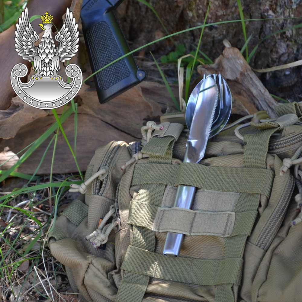 A three-part Utensil Kit of the Polish Army