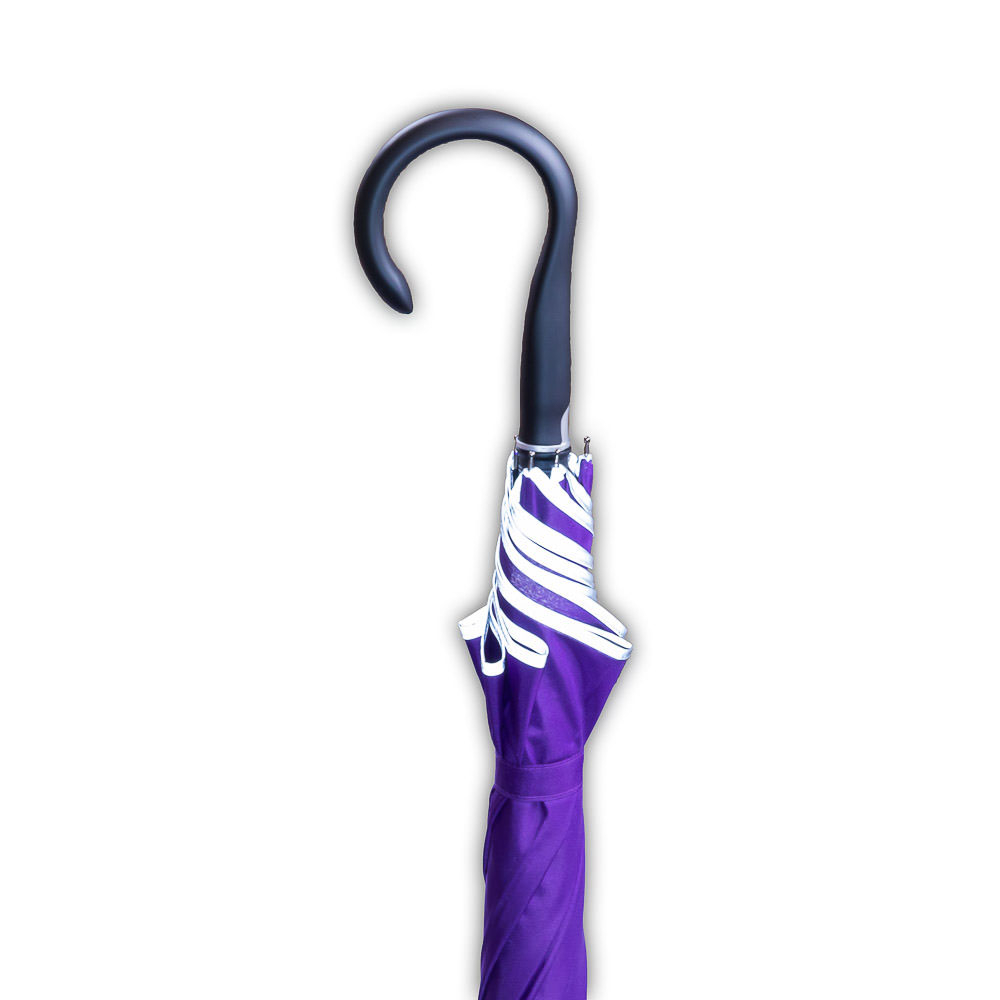 Security Umbrella with reflection for women purple