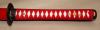 Samurai Katana - Dragon Tsuba Red