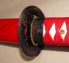 Samurai Katana - Dragon Tsuba Red