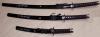 Samurai Swords Set of 3 with Stand