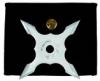 Throwing Star 4 Point Sharp Stainless Steel w/Case 4.5''