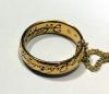 LOTR Gollum Gold Necklace Black