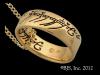 LOTR Gollum Gold Necklace Black