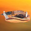 Deer Antler Obsidian Blade Knife