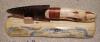 Natural Wood Obsidian Blade Knife