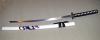 Display Katana White with Dragon Design