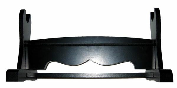 1pc Horizontal Sword Stand Wooden Black