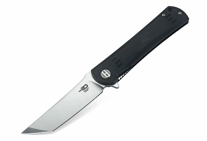Bestech Knives Kendo Tanto Liner Lock Knife Black G-10 Bestech Knives Kendo Tanto Liner Lock Knife Black G-10