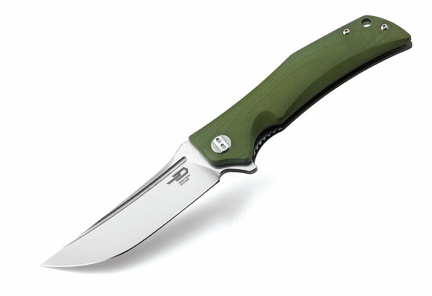 Bestech Knives Scimitar Liner Lock Knife Green G-10 Bestech Knives Scimitar Liner Lock Knife Green G-10
