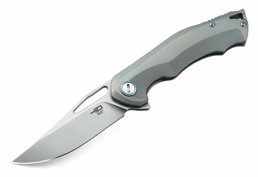 Bestech Knives Tercel Frame Lock Knife Grey Titanium Stonewash Bestech Knives Tercel Frame Lock Knife Grey Titanium Stonewash