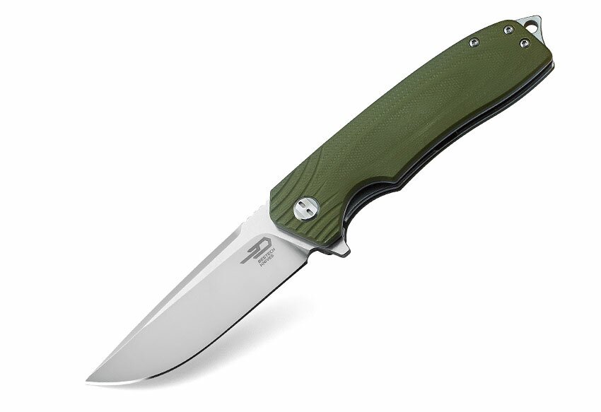 Bestech Knives Lion Liner Lock Knife Green G-10