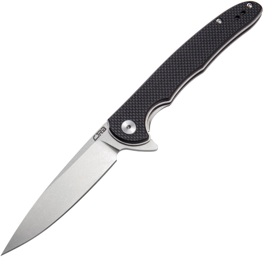 CJRB Briar Linerlock Black Folding Knife