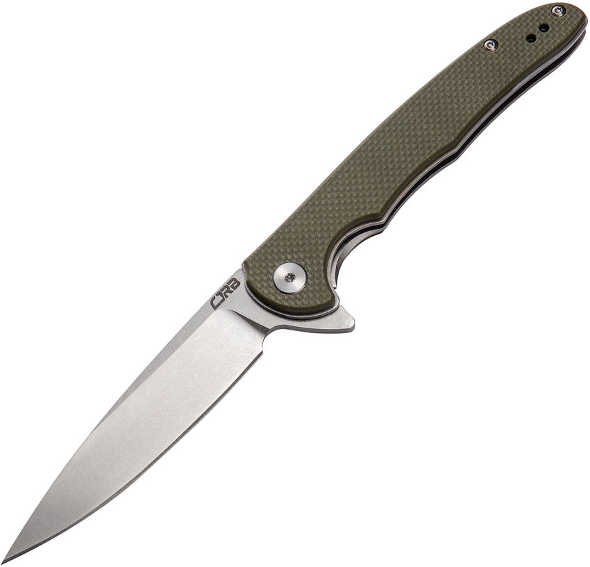 CJRB Briar Linerlock Green Folding Knife