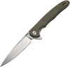 CJRB Briar Linerlock Green Folding Knife