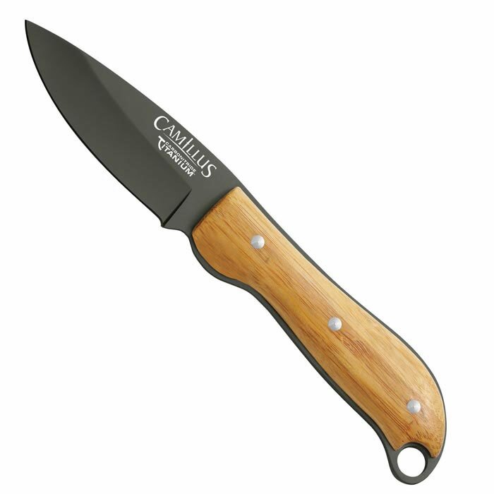 Camillus 8 Fixed Blade Knife - Bamboo Handle