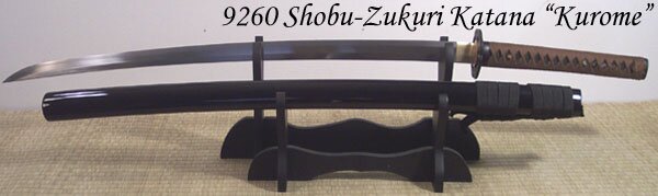 Cheness Shobu Zukuri - Kurome 9260 Spring Steel Katana
