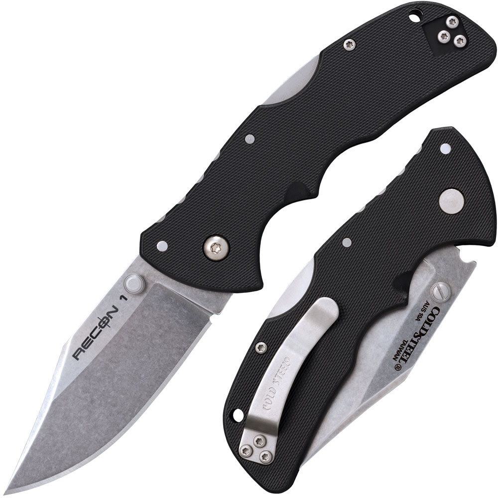 Cold Steel Mini Recon 1 Clip Point 10A Stone Wash Cold Steel Mini Recon 1 Clip Point 10A Stone Wash